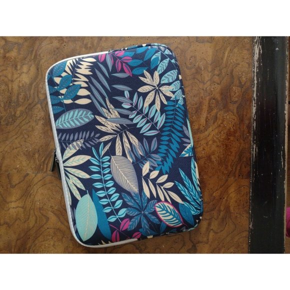 Laptop Sleeve Canvas Case Casual Zipper For iPad and Tablet 12" Black Forest - Picture 5 of 8